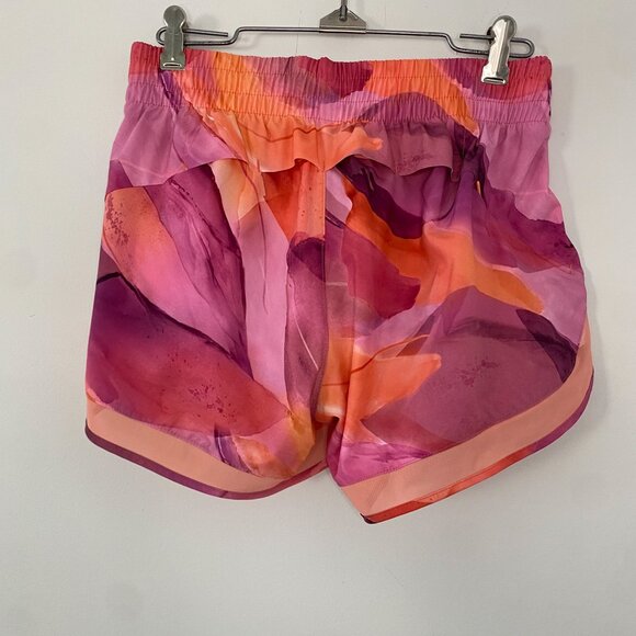 Athleta Printed Mesh Racer Run Shorts Size XS | 4" Inseam - Picture 6 of 9